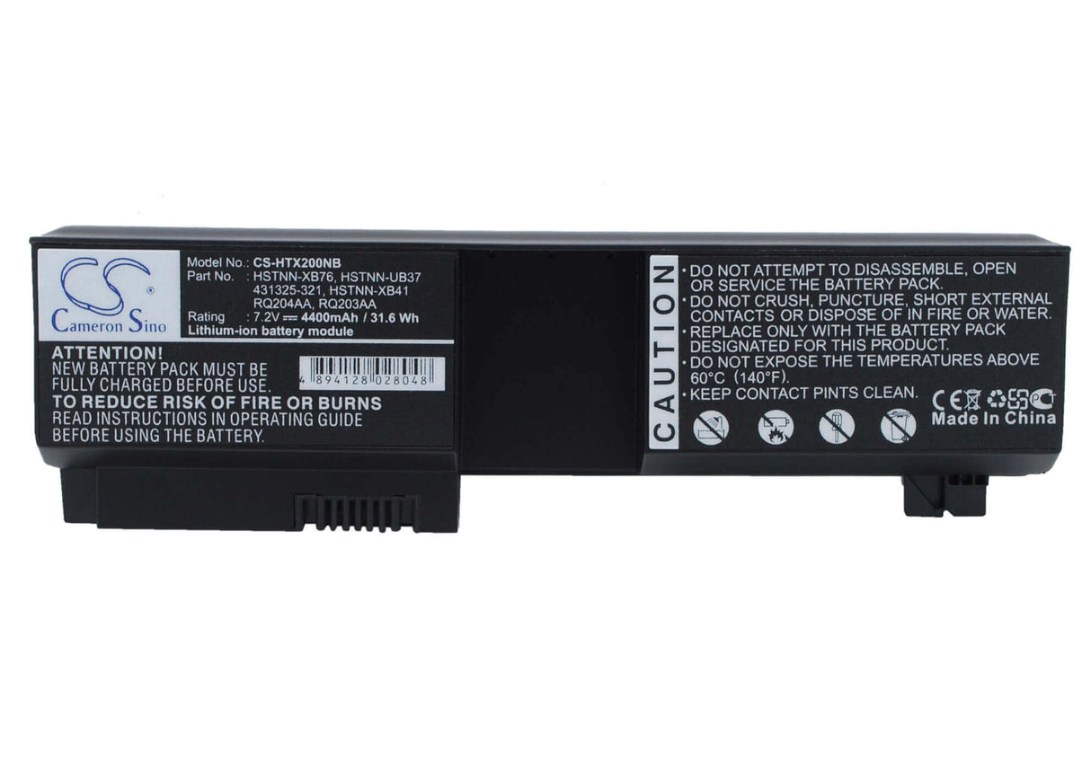 Black Battery For Hp Pavilion Tx1080ea, Pavilion Tx1204au, Pavilion Tx1219au 7.2v, 4400mah - 31.68wh Notebook, Laptop Cameron Sino Technology Limited