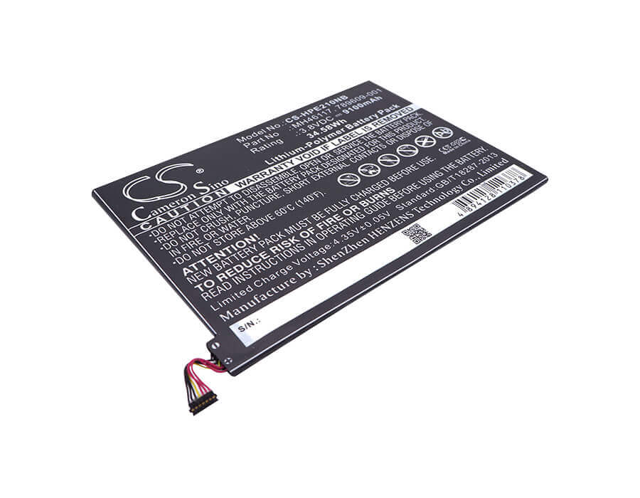 Black Battery For Hp Pavilion X2 10", Pavilion X2 10-n054sa, Pavilion X2 10-k000ng 3.8v, 9100mah - 34.58wh Notebook, Laptop Cameron Sino Technology Limited (Suspended)