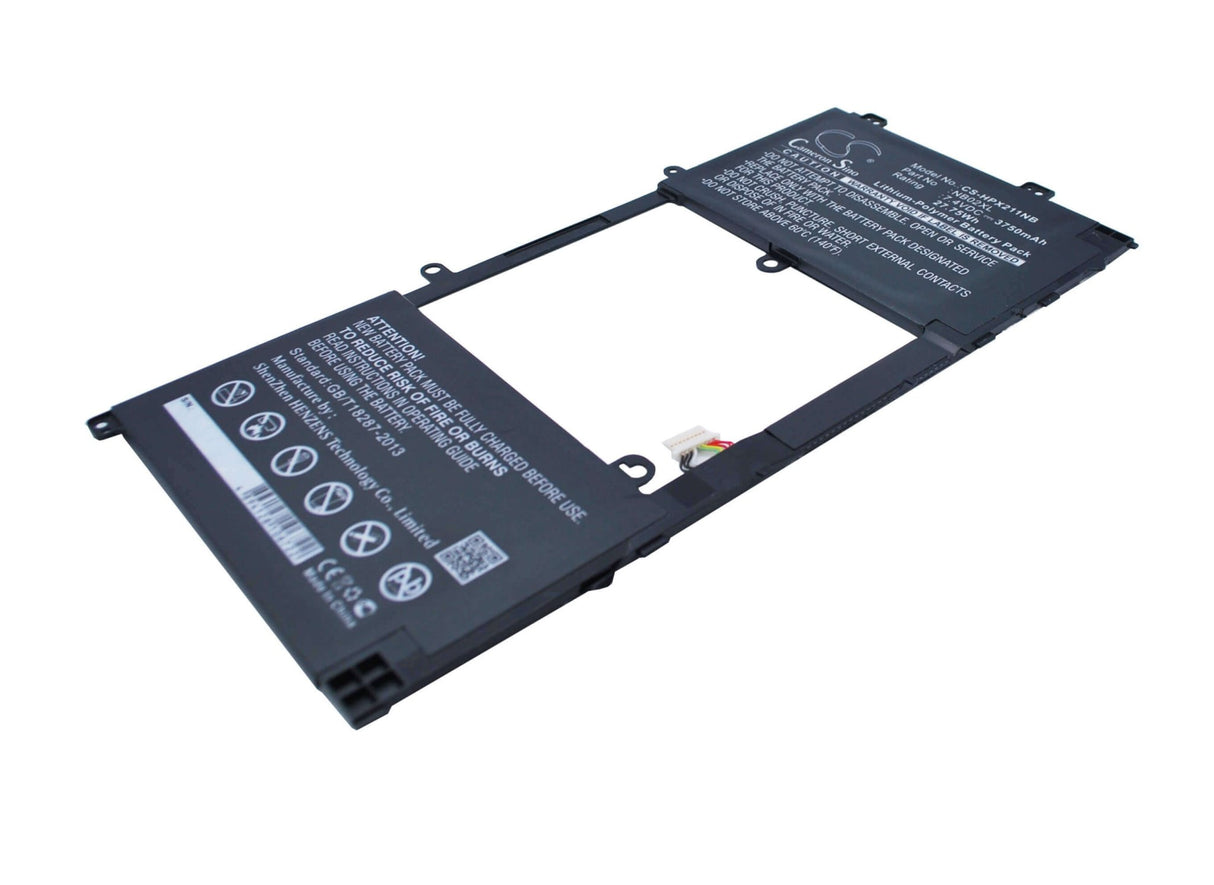 Black Battery For Hp Pavilion X2, Pavilion 11.6" X2, 11-h010nr 7.4v, 3750mah - 27.75wh Notebook, Laptop Cameron Sino Technology Limited