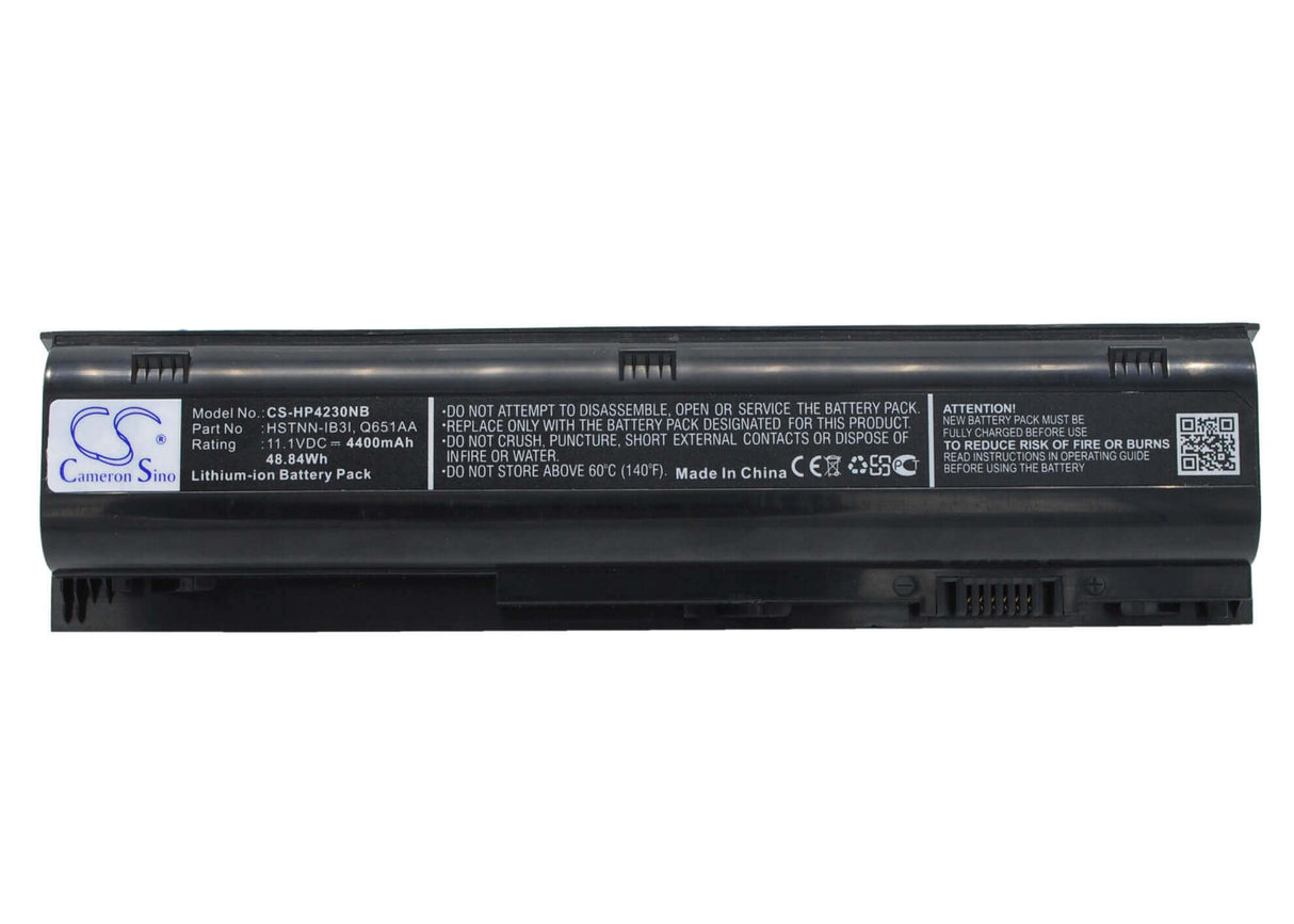 Black Battery For Hp Probook 4230s 11.1v, 4400mah - 48.84wh Notebook, Laptop Cameron Sino Technology Limited