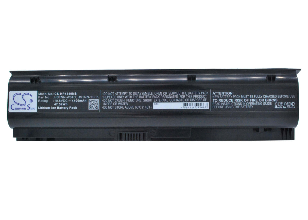 Batterie noire pour HP Probook 4340s, Probook 4341s 10.8v, 4400mah - 47.52wh Notebook, Laptop Cameron Sino Technology Limited