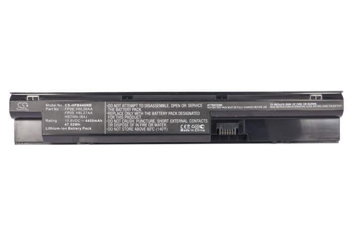 Black Battery For Hp Probook 440, Probook 440 G0, Probook 440 G1 10.8v, 4400mah - 47.52wh Notebook, Laptop Cameron Sino Technology Limited