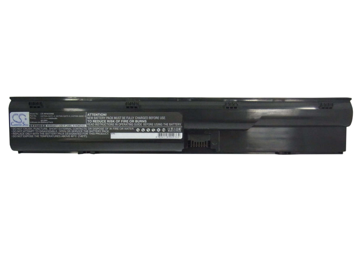 Black Battery For Hp Probook 4435s, Probook 4436s, Probook 4530s 11.1v, 4400mah - 48.84wh Notebook, Laptop Cameron Sino Technology Limited