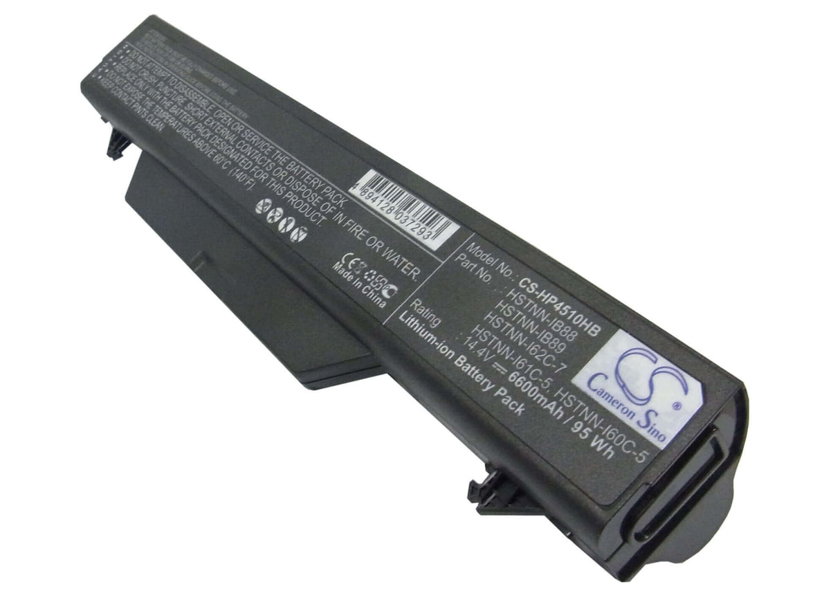 Black Battery For Hp Probook 4510s, Probook 4515s, Probook 4710s 14.4v, 6600mah - 95.04wh Notebook, Laptop Cameron Sino Technology Limited