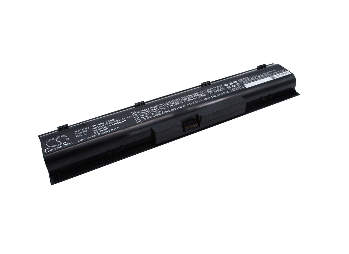 Batterie noire pour HP Probook 4730s, Probook 4740s 14.4v, 4400mah - 63.36wh Notebook, Laptop Cameron Sino Technology Limited