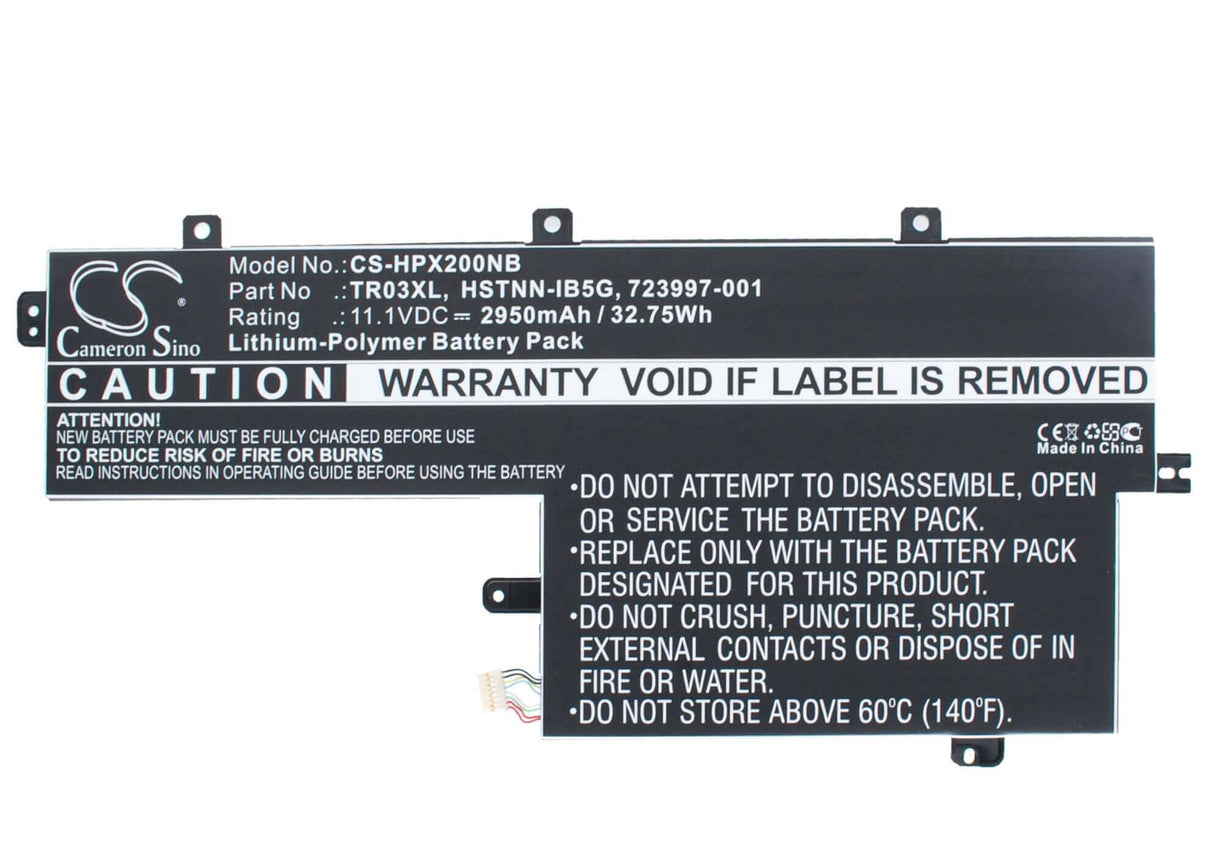 Black Battery For Hp Split X2 13-g110dx, Tpn-w110 11.1v, 2950mah - 32.75wh Notebook, Laptop Cameron Sino Technology Limited