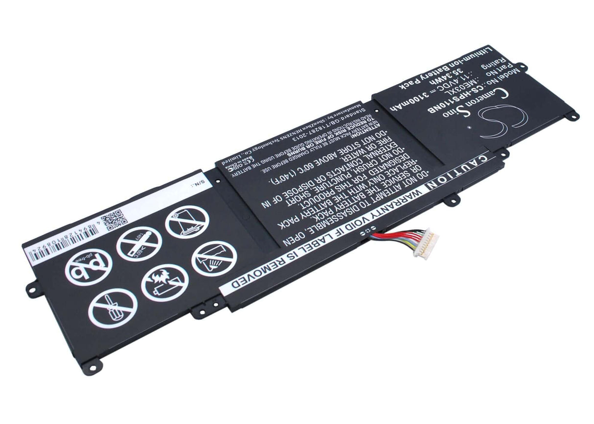 Black Battery For Hp Stream 11-d001dx, Stream 11-d010ca, Stream 11-d010nr 11.4v, 3100mah - 35.34wh Notebook, Laptop Cameron Sino Technology Limited