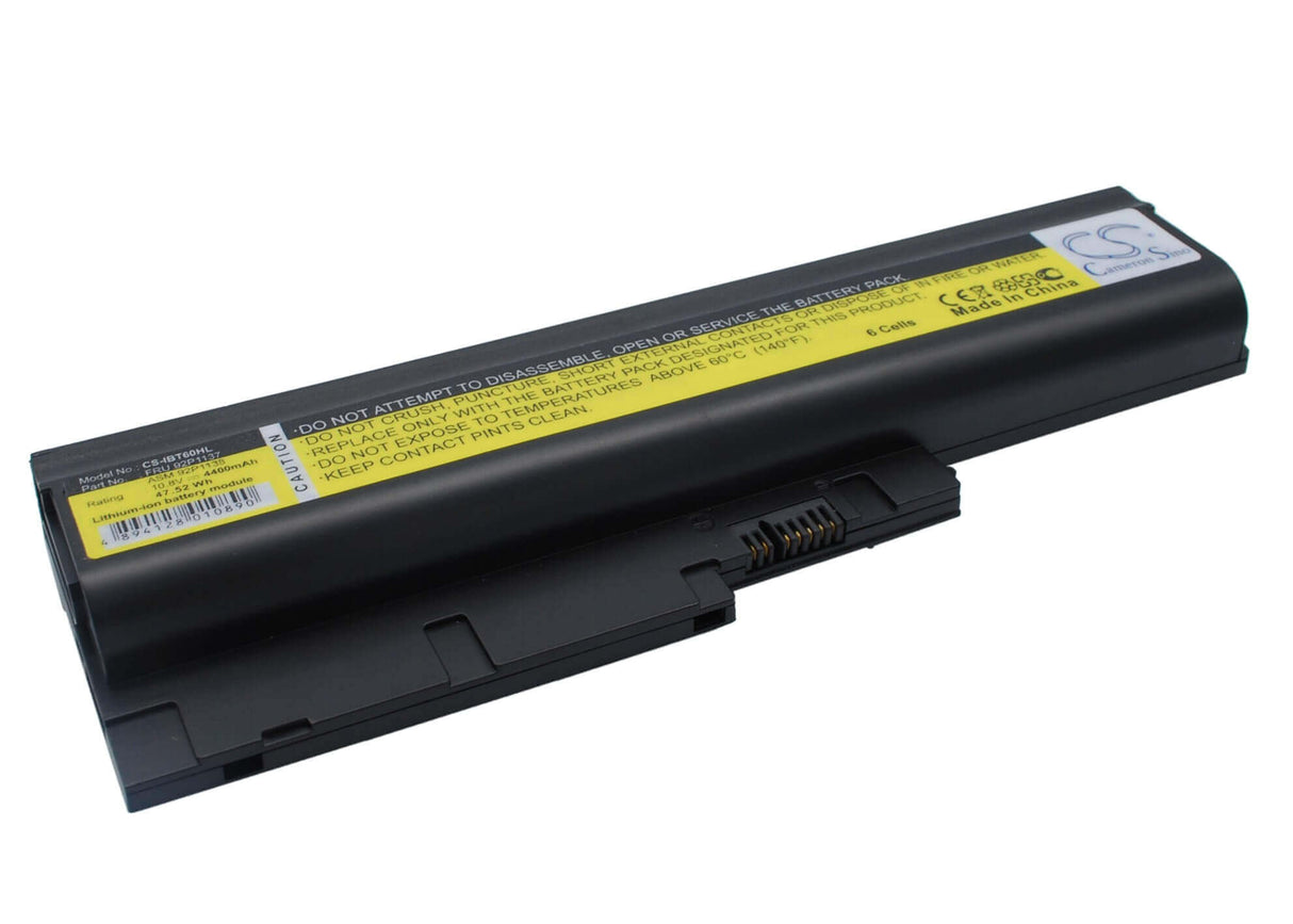 Black Battery For Ibm Thinkpad R60, Thinkpad R61, Thinkpad R60 9455 10.8v, 4400mah - 47.52wh Notebook, Laptop Cameron Sino Technology Limited