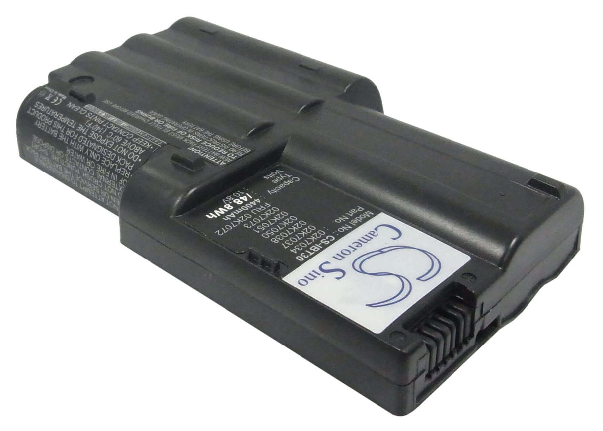 Black Battery For Ibm Thinkpad T30 10.8v, 4400mah - 47.52wh Notebook, Laptop Cameron Sino Technology Limited (Suspended)