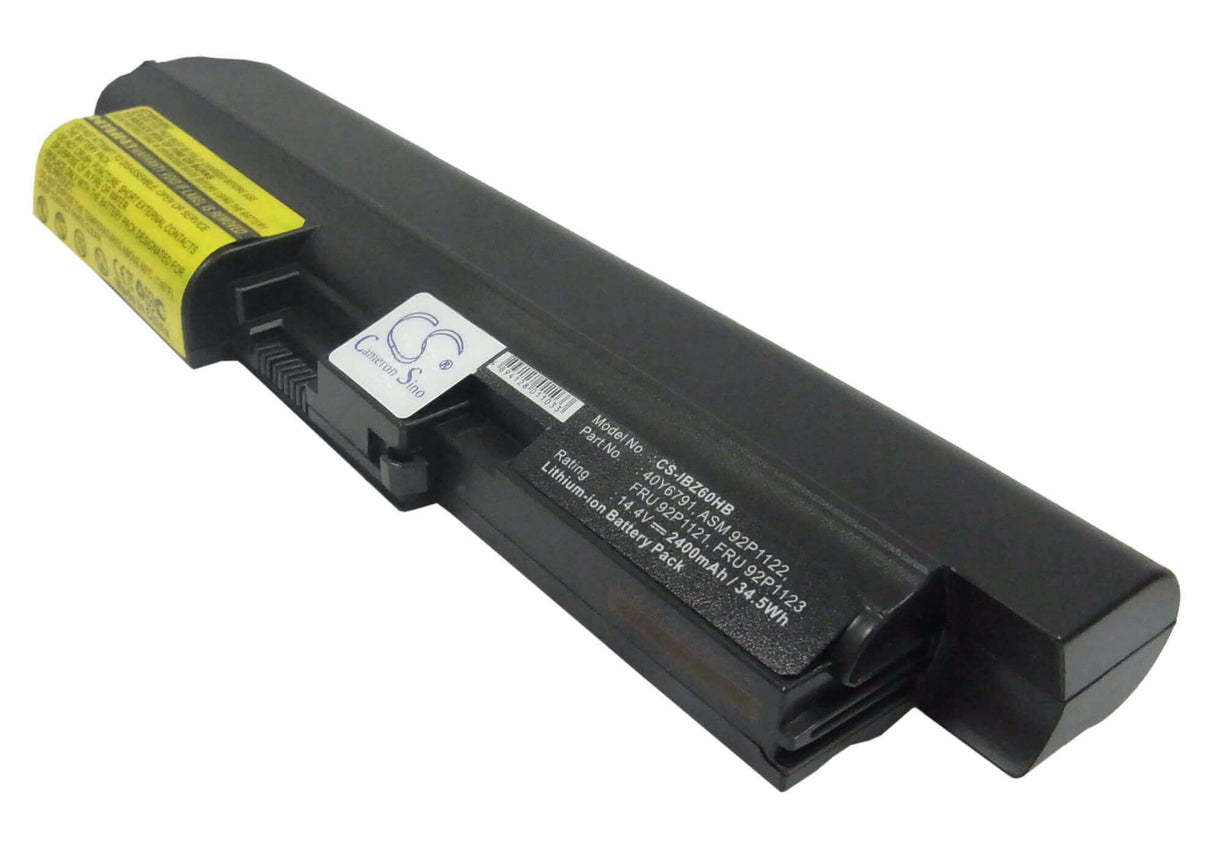 Black Battery For Ibm Thinkpad Z61t 9448, Thinkpad Z61t 9441, Thinkpad Z60t 2514 14.4v, 2400mah - 34.56wh Batteries for Electronics Cameron Sino Technology Limited (Suspended)