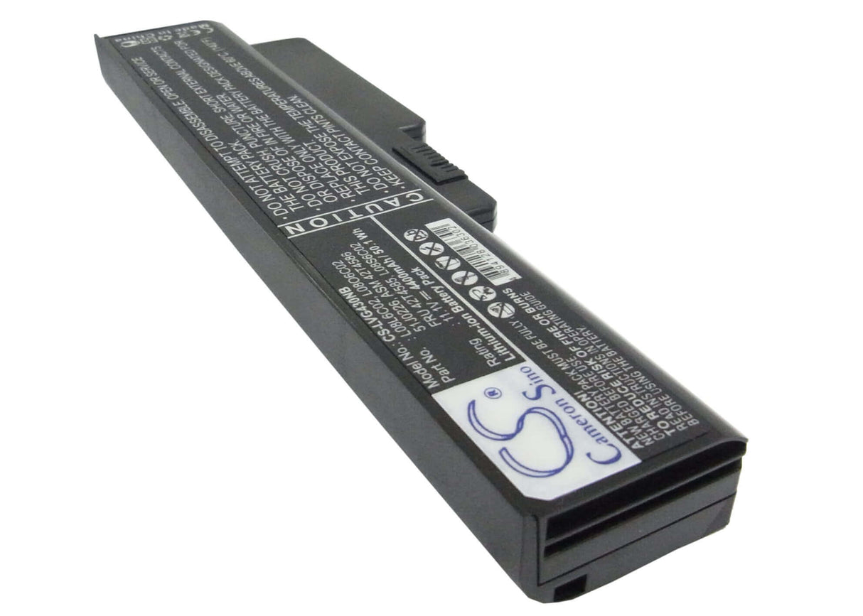 Black Battery For Lenovo 3000 G430 4152, 3000 G430 4153, 3000 G430 11.1v, 4400mah - 48.84wh Notebook, Laptop Cameron Sino Technology Limited