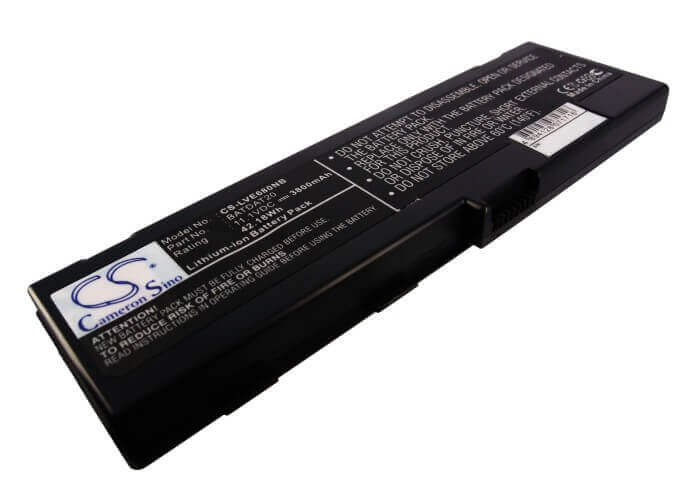 Black Battery For Lenovo A500, E600, E660 11.1v, 3800mah - 42.18wh Notebook, Laptop Cameron Sino Technology Limited