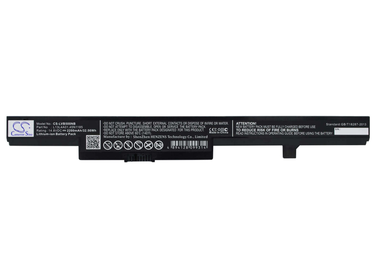 Batterie noire pour Lenovo B40, B40-30, B40-45 14.8v, 2200mah - 32.56wh Notebook, Laptop Cameron Sino Technology Limited