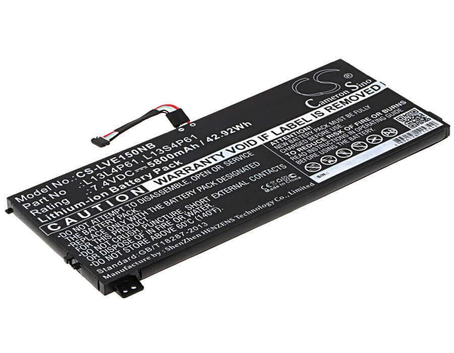Black Battery For Lenovo Edge 15, Edge 15 80h1 7.4v, 5800mah - 42.92wh Notebook, Laptop Cameron Sino Technology Limited