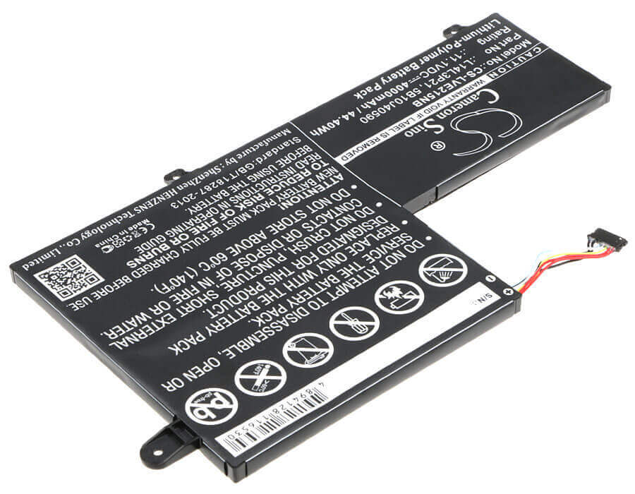 Black Battery For Lenovo Edge 2-1580, Edge 2-1580 80qf, Edge 2 (2-1580) 11.1v, 4000mah - 44.40wh Notebook, Laptop Cameron Sino Technology Limited