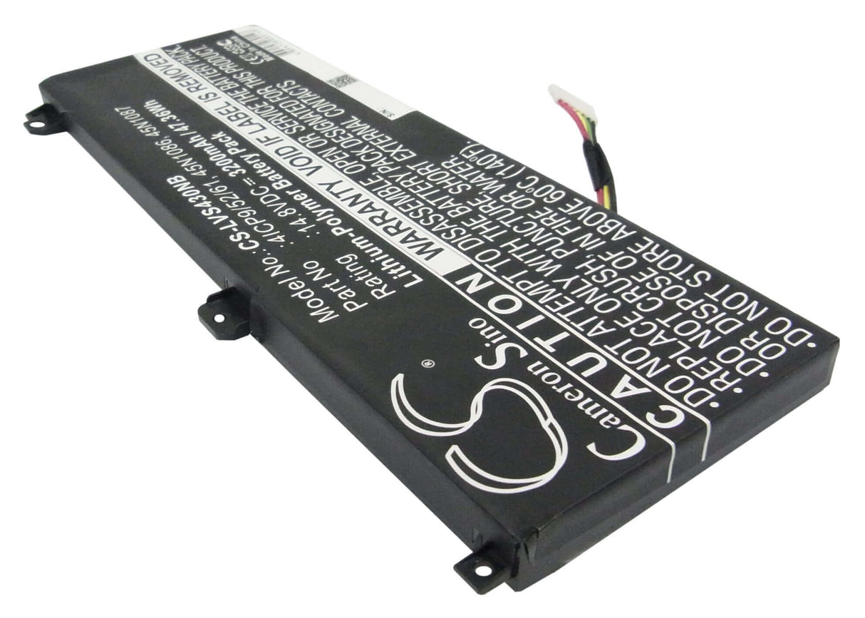 Black Battery For Lenovo Edge S430, Edge S420 14.8v, 3200mah - 47.36wh Notebook, Laptop Cameron Sino Technology Limited (Suspended)