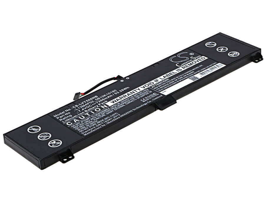 Black Battery For Lenovo Erazer Y50, Y50-70, Y50-70am-ifi 7.4v, 7200mah - 53.28wh Notebook, Laptop Cameron Sino Technology Limited