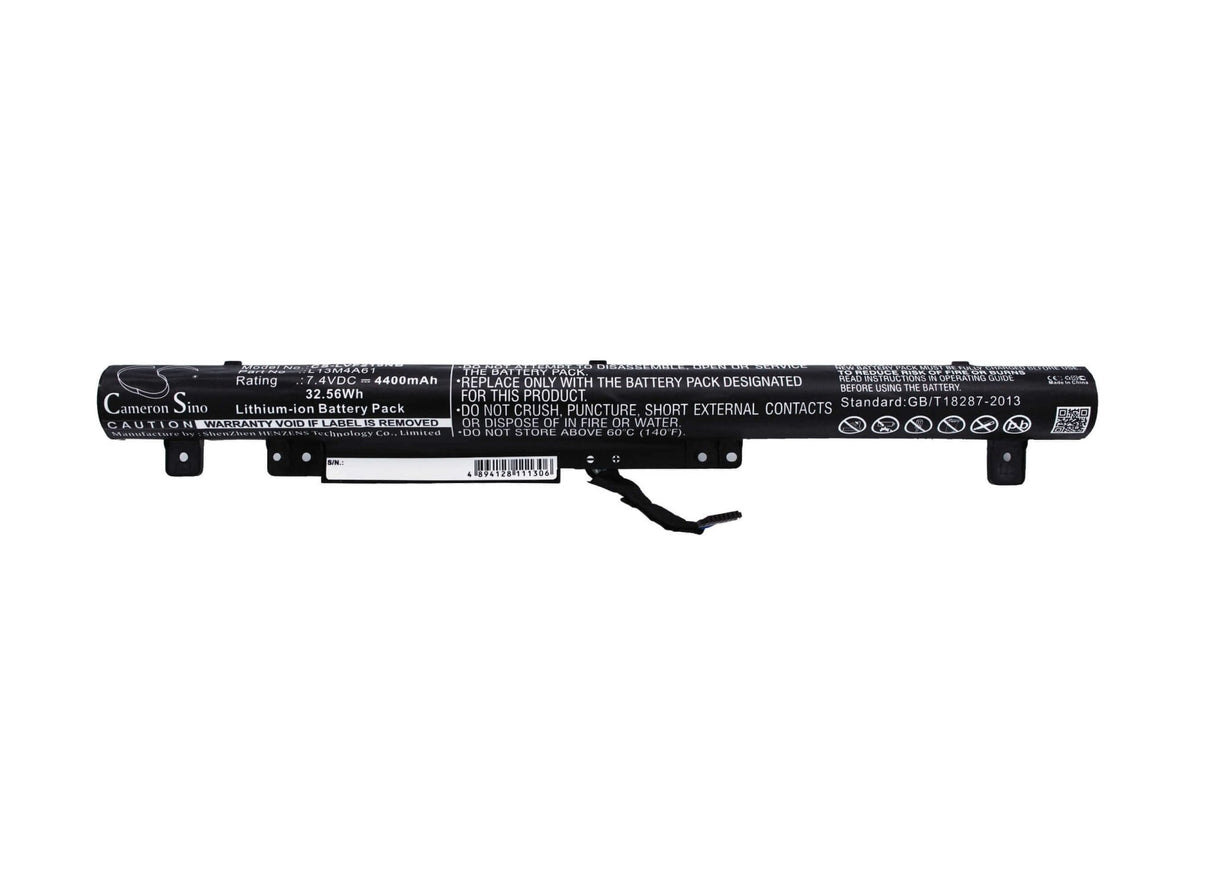 Black Battery For Lenovo Flex 2 15", Flex 2 14, Flex 2 14" 7.4v, 4400mah - 32.56wh Notebook, Laptop Cameron Sino Technology Limited