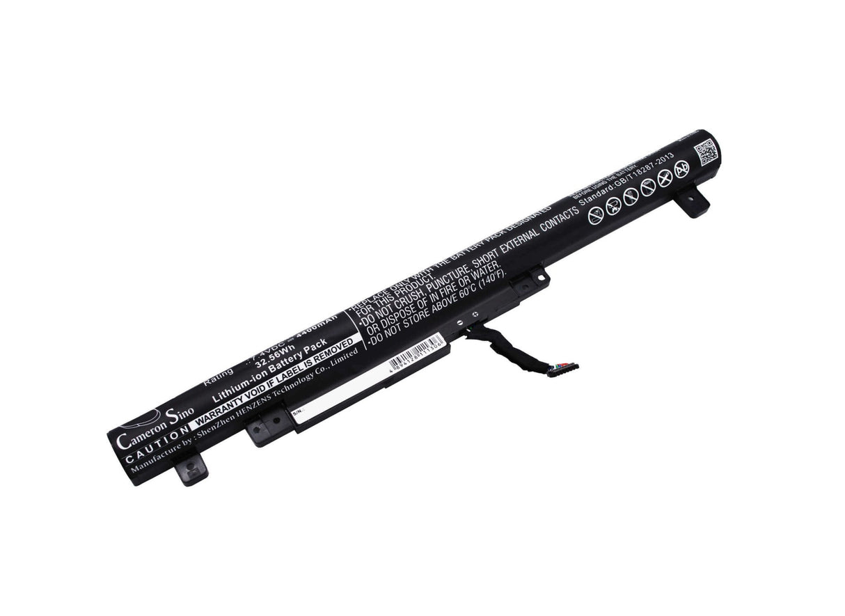 Black Battery For Lenovo Flex 2 15", Flex 2 14, Flex 2 14" 7.4v, 4400mah - 32.56wh Notebook, Laptop Cameron Sino Technology Limited