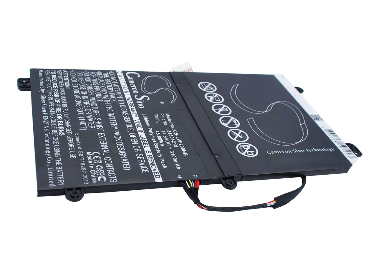 Batterie noire pour Lenovo Ideacentre Flex 20 14.8v, 3100mah - 45.88wh Notebook, Laptop Cameron Sino Technology Limited (Suspendu)