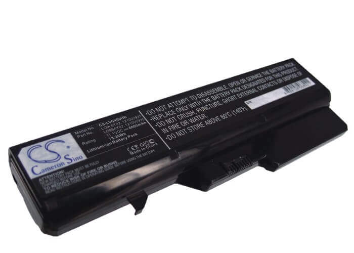 Black Battery For Lenovo Ideapad G460, Ideapad B470, Ideapad B470a 11.1v, 6600mah - 73.26wh Notebook, Laptop Cameron Sino Technology Limited