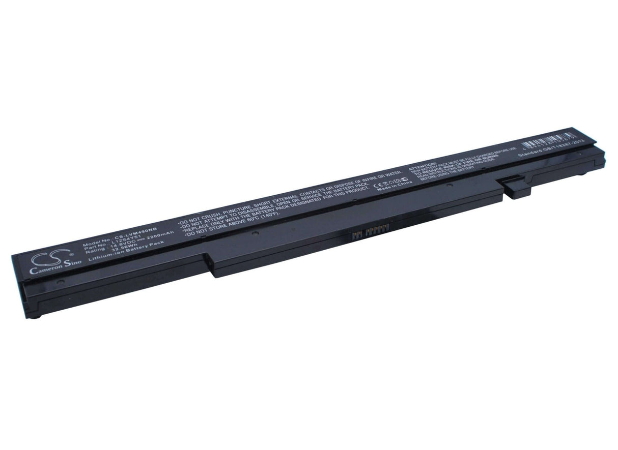Black Battery For Lenovo Ideapad K4350, Ideapad K2450, Ideapad K4350a 14.8v, 2200mah - 32.56wh Notebook, Laptop Cameron Sino Technology Limited