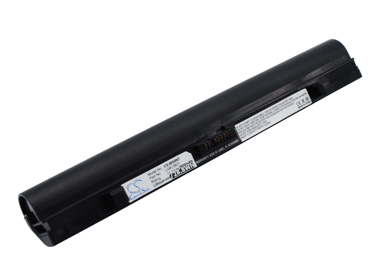 Black Battery For Lenovo Ideapad S9, Ideapad S9e, Ideapad S10 11.1v, 2600mah - 28.86wh Notebook, Laptop Cameron Sino Technology Limited