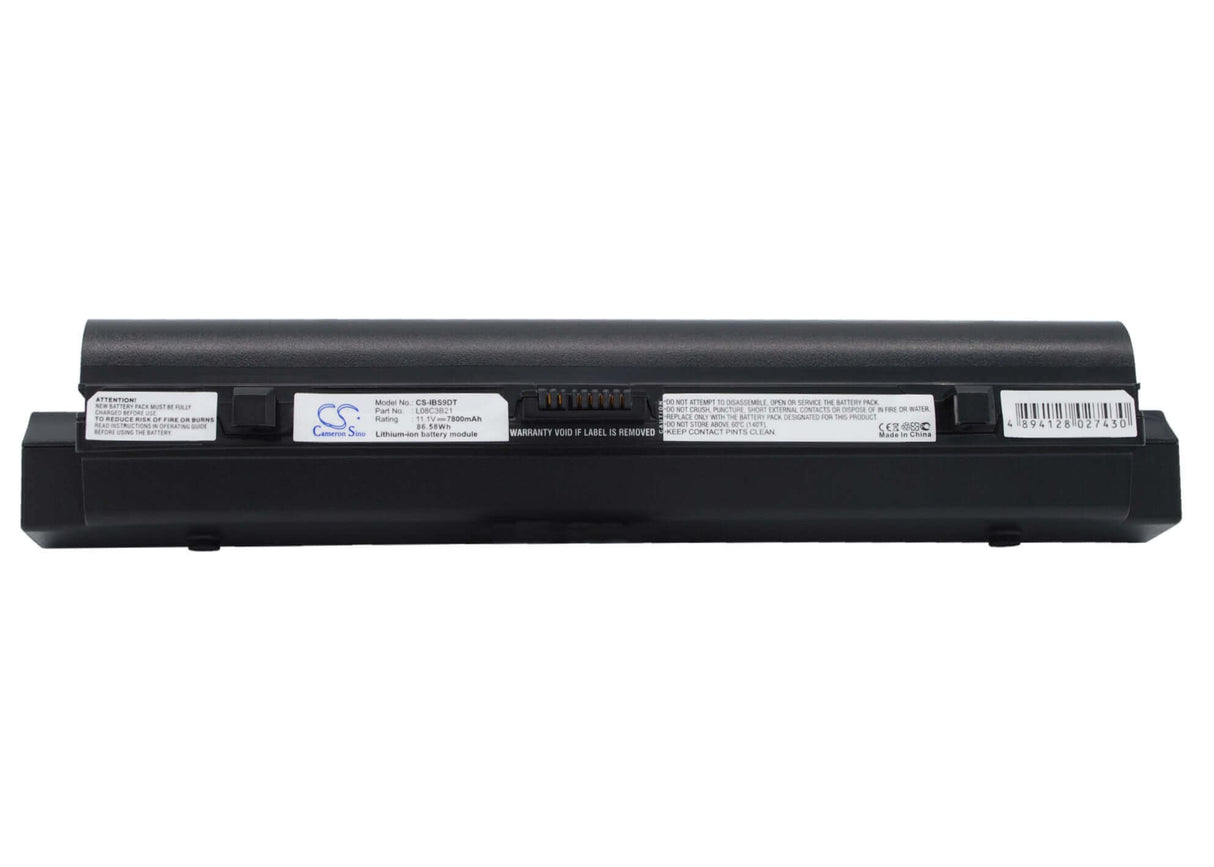 Black Battery For Lenovo Ideapad S9, Ideapad S9e, Ideapad S10 11.1v, 7800mah - 86.58wh Notebook, Laptop Cameron Sino Technology Limited