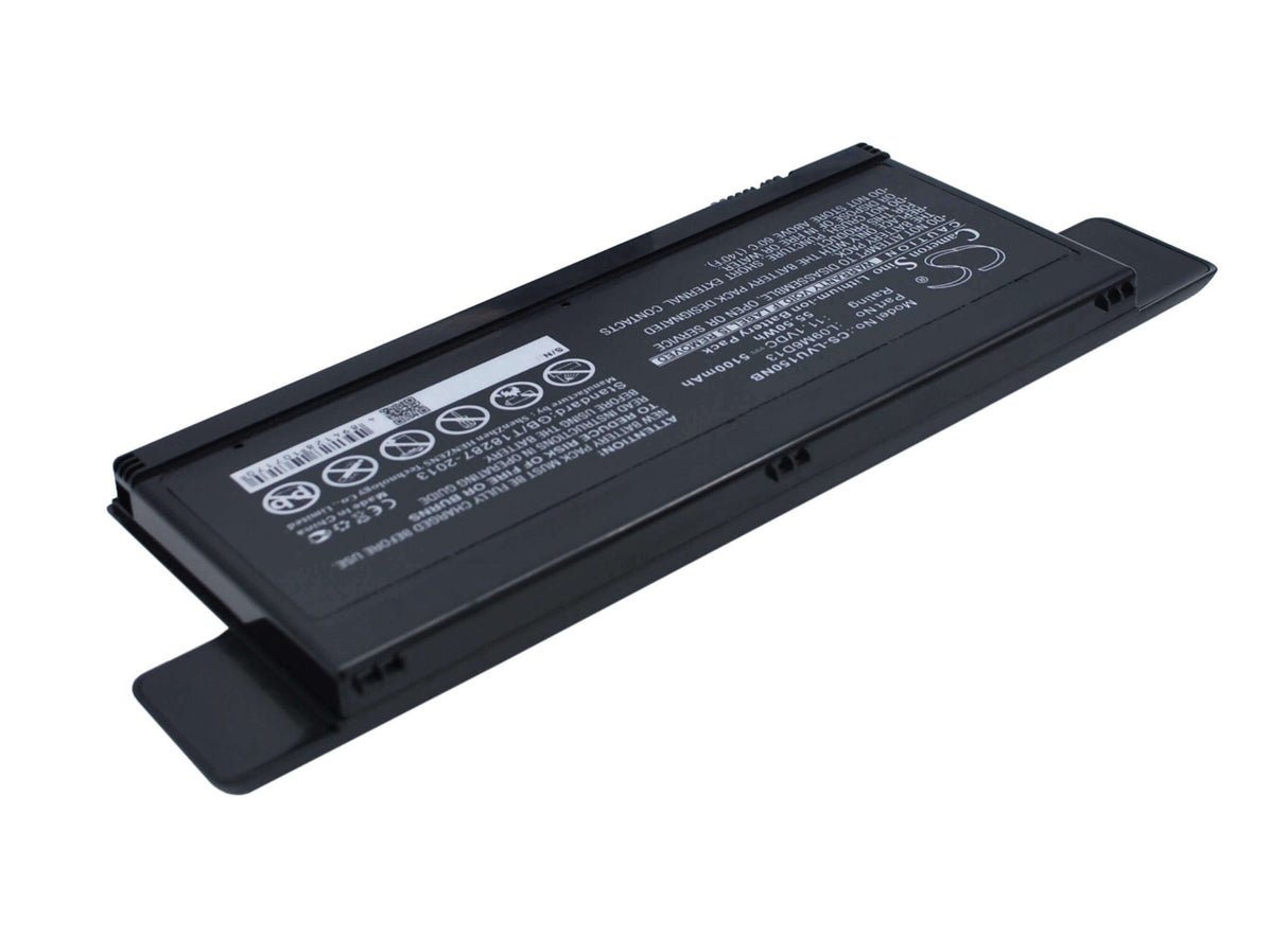 Batterie noire pour Lenovo Ideapad U150, Ideapad U150-6909, Ideapad U150-6909hfj 11.1v, 5100mah - 56.61wh Batteries pour l'électronique Cameron Sino Technology Limited (Suspendu)