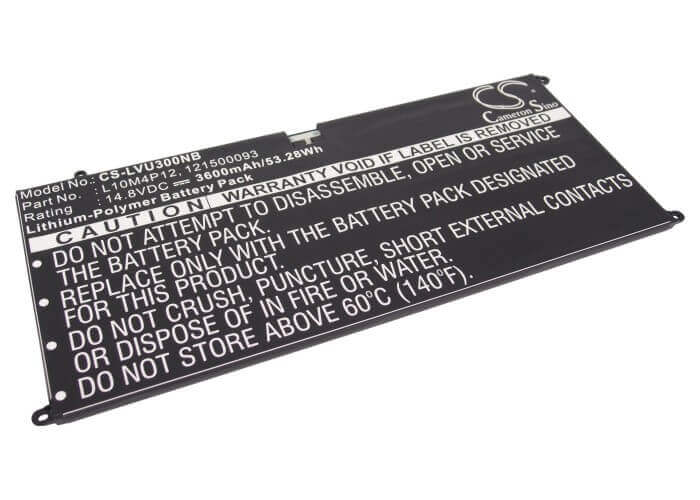 Black Battery For Lenovo Ideapad U300, Ideapad U300s, Ideapad Yoga 13 14.8v, 3600mah - 53.28wh Notebook, Laptop Cameron Sino Technology Limited