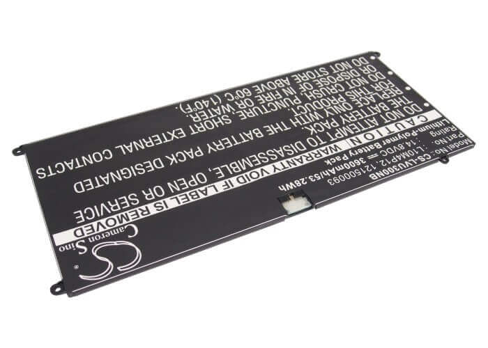 Black Battery For Lenovo Ideapad U300, Ideapad U300s, Ideapad Yoga 13 14.8v, 3600mah - 53.28wh Notebook, Laptop Cameron Sino Technology Limited
