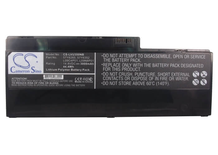 Black Battery For Lenovo Ideapad U350, Ideapad U350 20028, Ideapad U350 2963 14.8v, 3000mah - 44.40wh Notebook, Laptop Cameron Sino Technology Limited