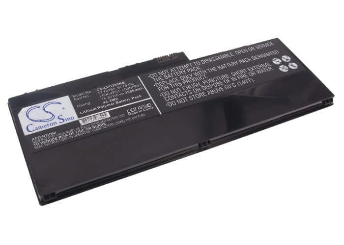 Black Battery For Lenovo Ideapad U350, Ideapad U350 20028, Ideapad U350 2963 14.8v, 3000mah - 44.40wh Notebook, Laptop Cameron Sino Technology Limited