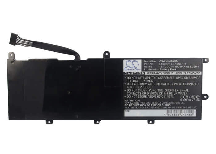 Black Battery For Lenovo Ideapad U470 11.1v, 4900mah - 54.39wh Notebook, Laptop Cameron Sino Technology Limited