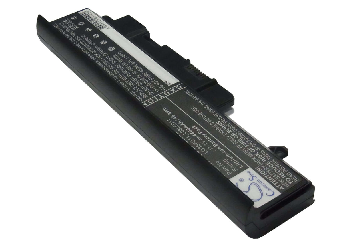 Black Battery For Lenovo Ideapad Y330, Ideapad Y330-20002, Ideapad Y330-2269 11.1v, 4400mah - 48.84wh Notebook, Laptop Cameron Sino Technology Limited