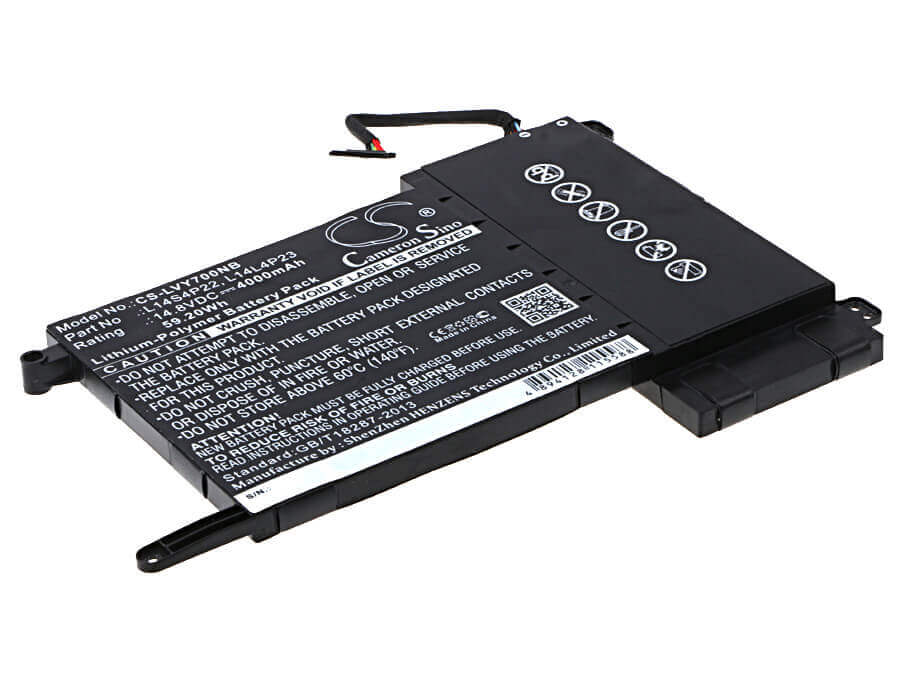 Notebook battery For Lenovo Ideapad Y700, Ideapad Y700 Touch, Eraser Y700 14.8v, 4000mah - 59.20wh Notebook, Laptop Cameron Sino Technology Limited