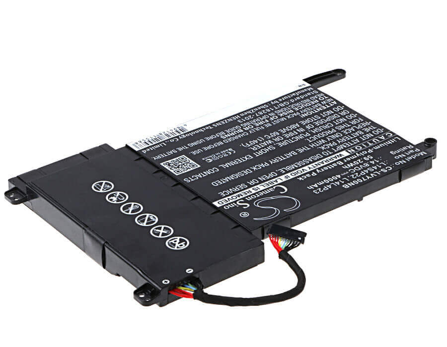 Notebook battery For Lenovo Ideapad Y700, Ideapad Y700 Touch, Eraser Y700 14.8v, 4000mah - 59.20wh Notebook, Laptop Cameron Sino Technology Limited