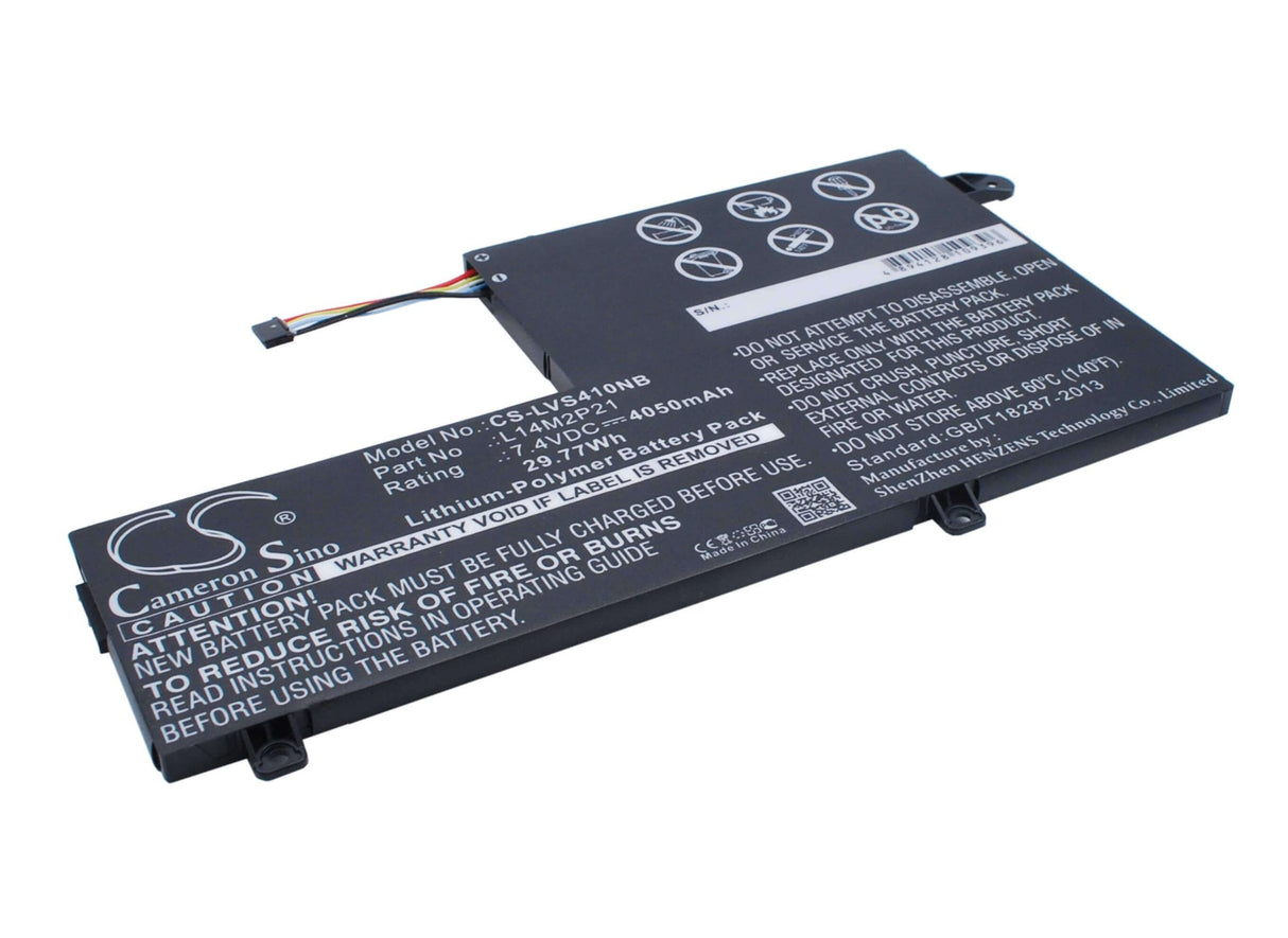 Black Battery For Lenovo S41, S41-70, S41-70am 7.4v, 4050mah - 29.97wh Notebook, Laptop Cameron Sino Technology Limited