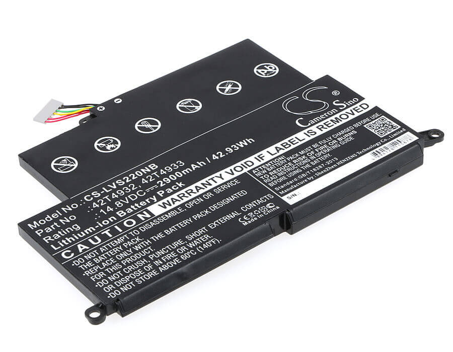 Black Battery For Lenovo Thinkpad Edge E220s 14.8v, 2900mah - 42.92wh Notebook, Laptop Cameron Sino Technology Limited