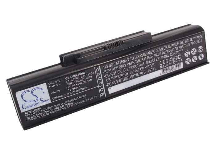 Black Battery For Lenovo Thinkpad Edge E430, Thinkpad Edge E435, Thinkpad Edge E43a 11.1v, 6600mah - 73.26wh Notebook, Laptop Cameron Sino Technology Limited