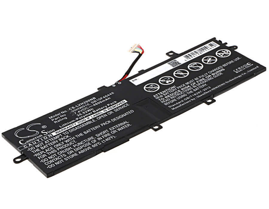 Black Battery For Lenovo Thinkpad Helix 2 7.4v, 4800mah - 35.52wh Notebook, Laptop Cameron Sino Technology Limited