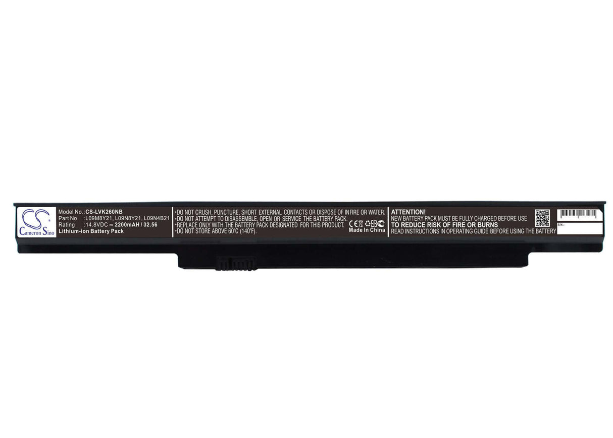 Black Battery For Lenovo Thinkpad K26, Thinkpad E26, Thinkpad K27 14.8v, 2200mah - 32.56wh Notebook, Laptop Cameron Sino Technology Limited