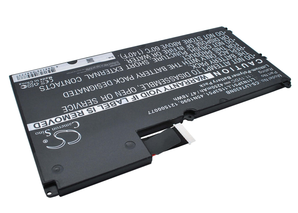 Black Battery For Lenovo Thinkpad T430u 11.1v, 4250mah - 47.18wh Notebook, Laptop Cameron Sino Technology Limited