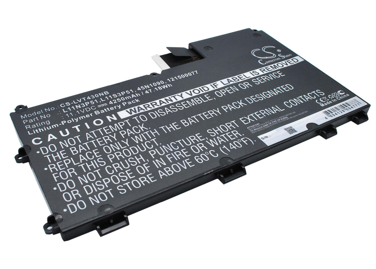 Black Battery For Lenovo Thinkpad T430u 11.1v, 4250mah - 47.18wh Notebook, Laptop Cameron Sino Technology Limited