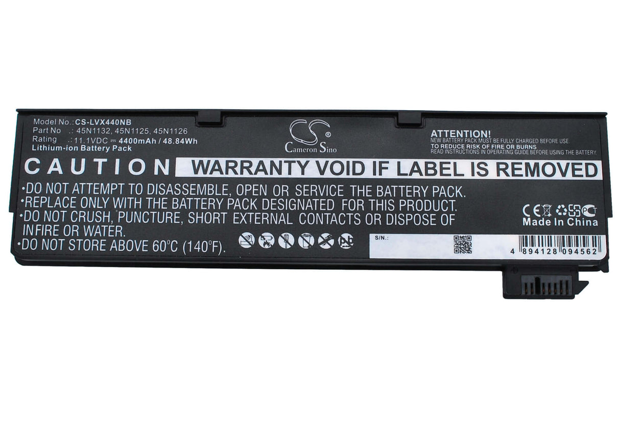 Black Battery For Lenovo Thinkpad T440, Thinkpad T440s, Thinkpad X240 11.1v, 4400mah - 48.84wh Notebook, Laptop Cameron Sino Technology Limited