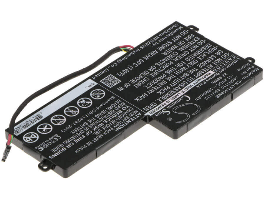 Black Battery For Lenovo Thinkpad T450, Thinkpad T440, Thinkpad K2450 11.4v, 2000mah - 22.80wh Notebook, Laptop Cameron Sino Technology Limited