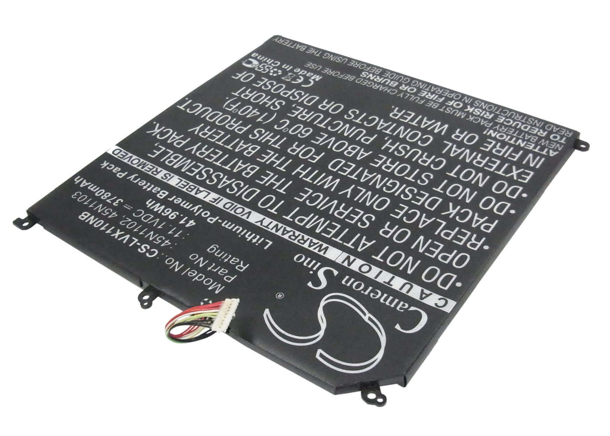 Black Battery For Lenovo Thinkpad X1 Helix 11.1v, 3780mah - 41.96wh Notebook, Laptop Cameron Sino Technology Limited