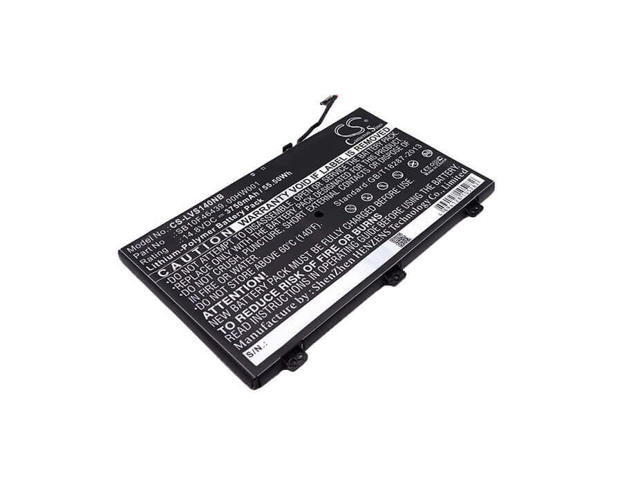 Black Battery For Lenovo Thinkpad Yoga 14, Thinkpad S3 Yoga 14.8v, 3750mah - 55.50wh Notebook, Laptop Cameron Sino Technology Limited