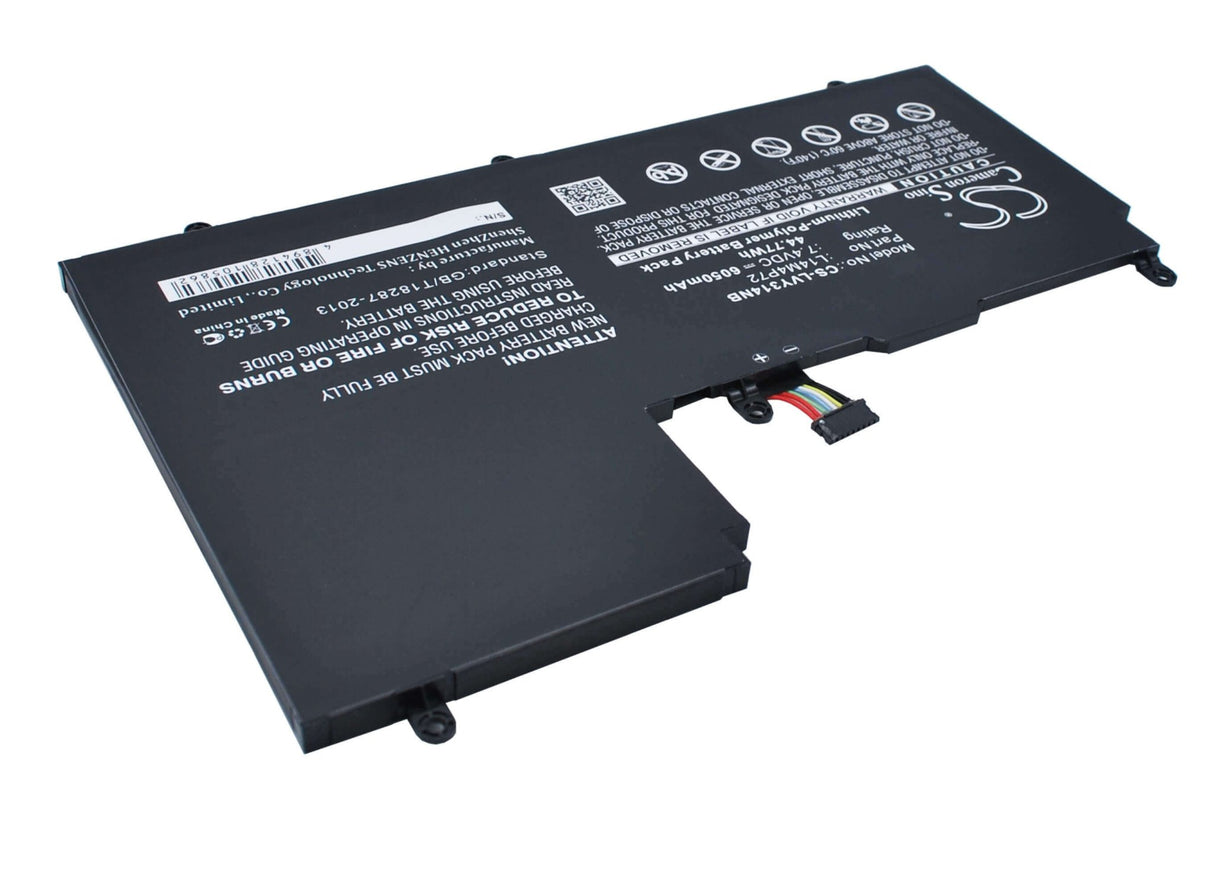Black Battery For Lenovo Yoga 3 14 7.4v, 6050mah - 44.77wh Notebook, Laptop Cameron Sino Technology Limited