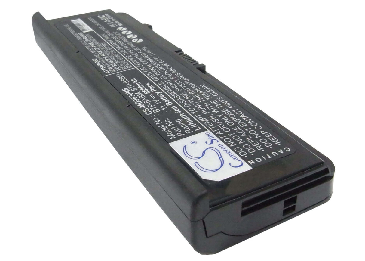 Black Battery For Medion Md96290, Md98300, Wim2160 11.1v, 6600mah - 73.26wh Notebook, Laptop Cameron Sino Technology Limited